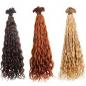 Preview: SHE Hairextensions  Naturfarben gelockt 55-60 cm